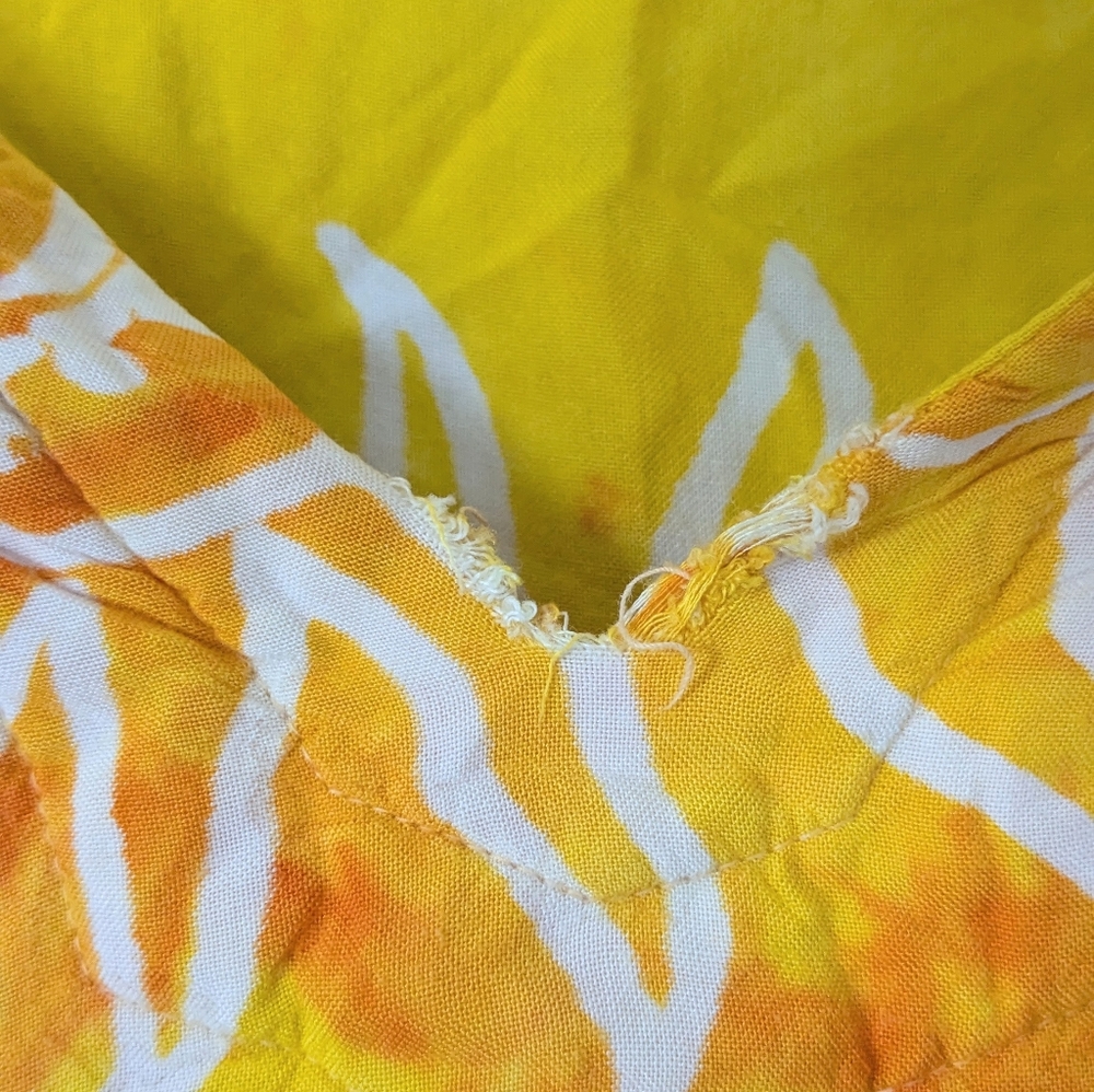 VTG Sita Sunburst Kaftan Dress | Boho Beach Coverup | Nepal Rayon OS - Picture 4 of 6